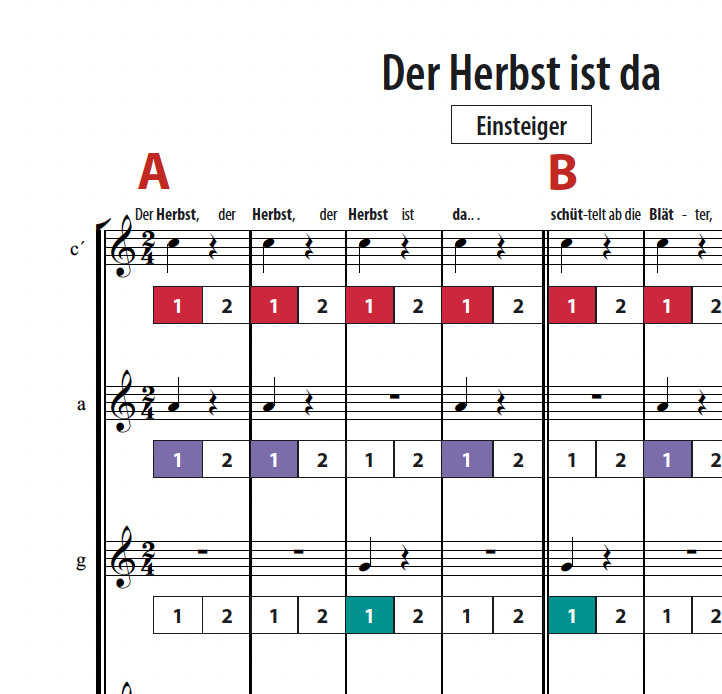 Der Herbst ist da - Boomwhackers