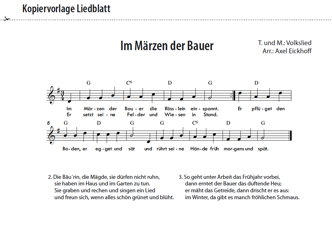 Im Märzen der Bauer - Orff