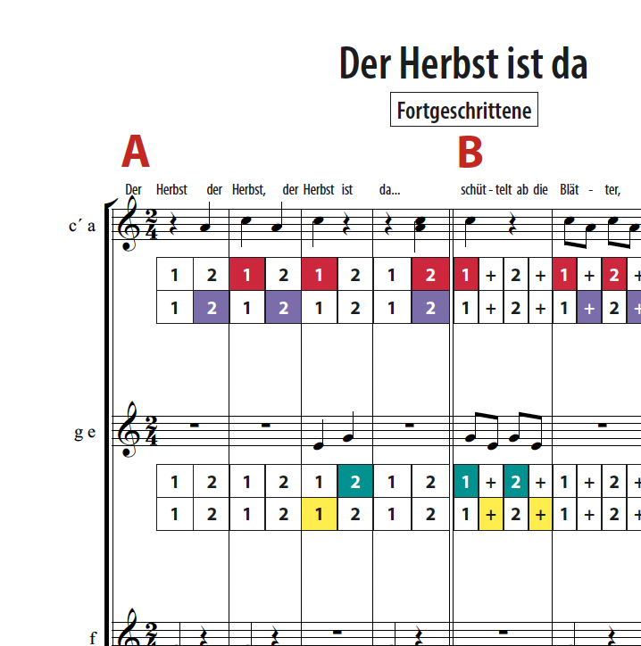 Der Herbst ist da - Boomwhackers