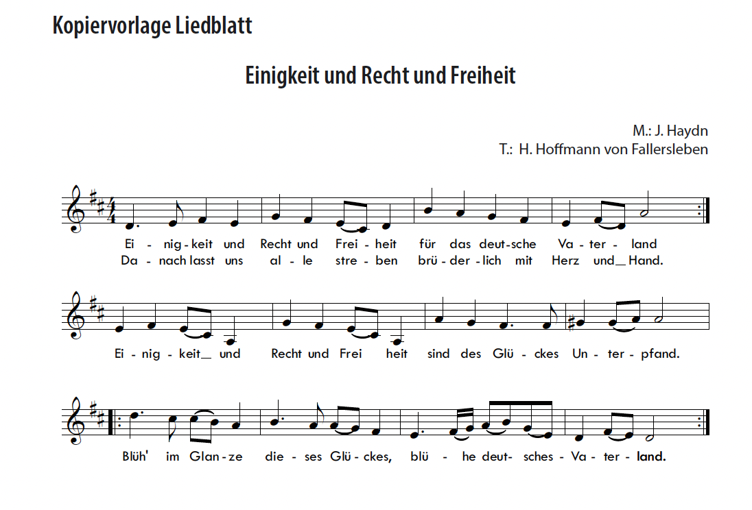 Einigkeit und Recht und Freiheit - deutsche Nationalhymne - Soundbellows