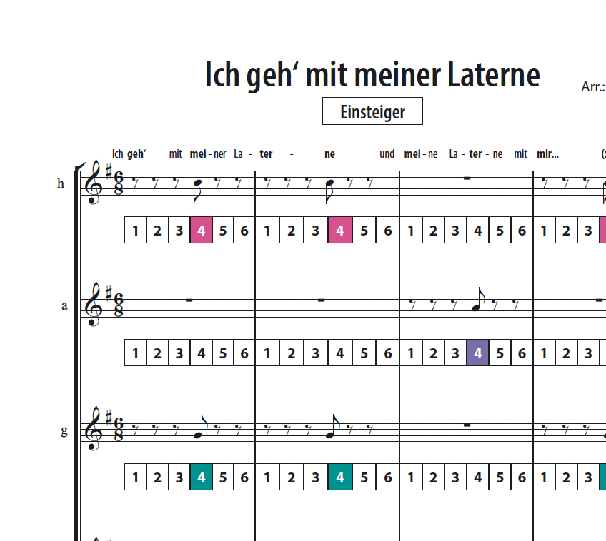 Ich geh' mit meiner Laterne - Boomwhackers