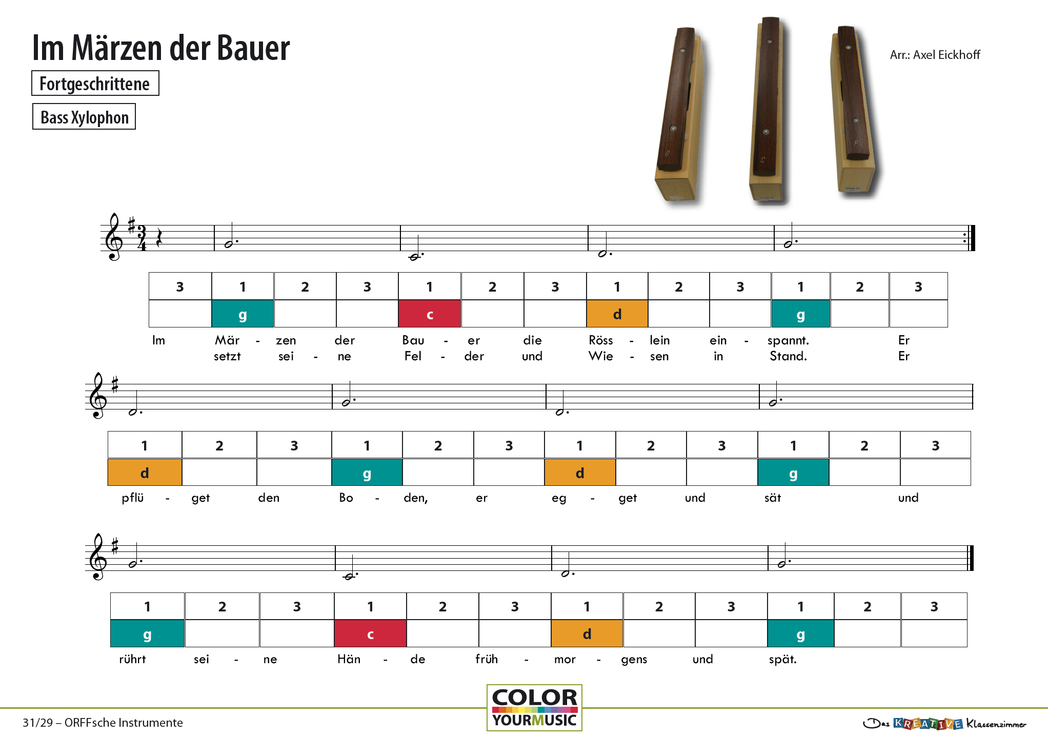 Im Märzen der Bauer - Orff