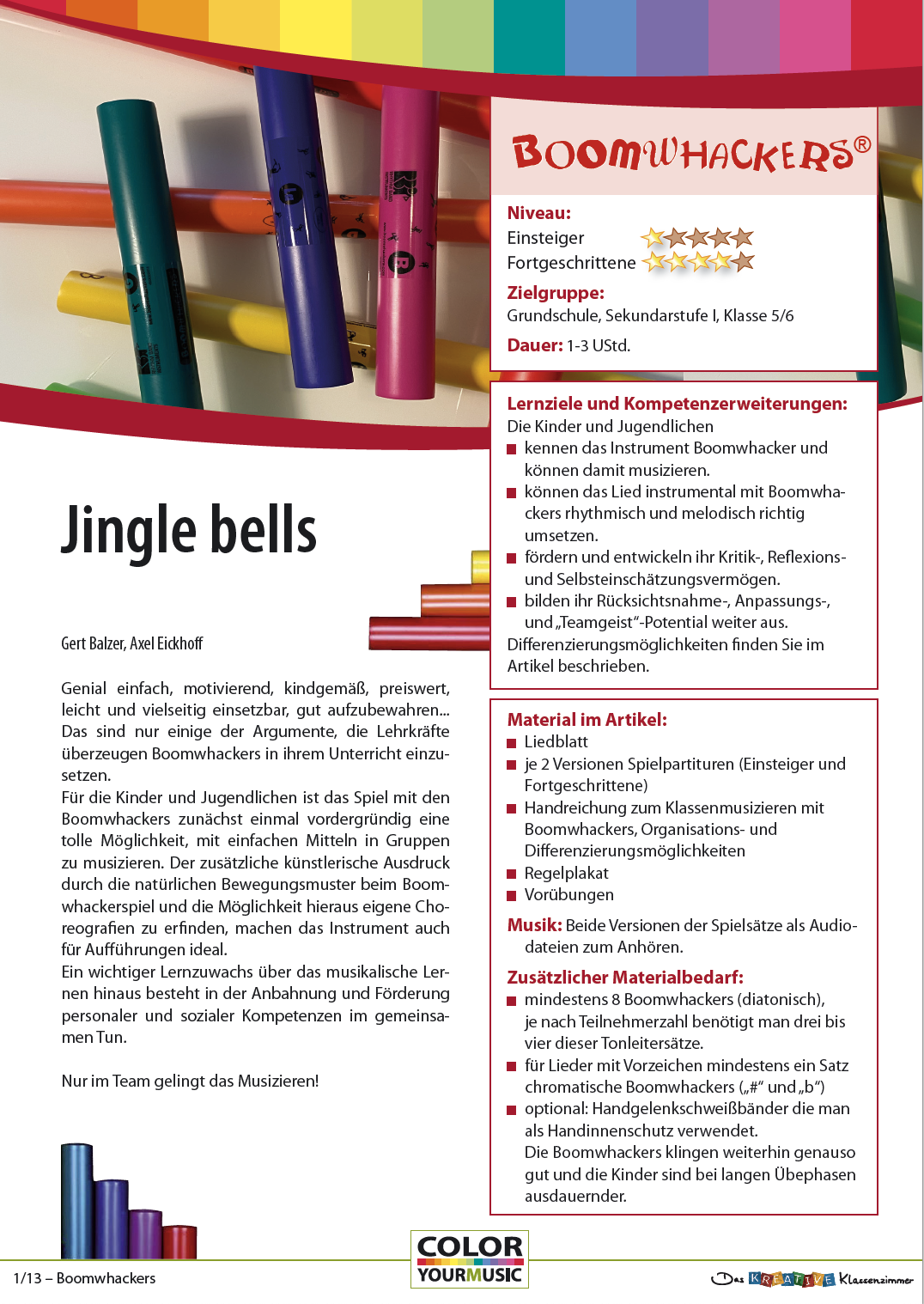 Jingle bells - Boomwhackers