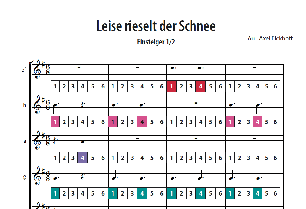 Leise rieselt der Schnee- Boomwhackers