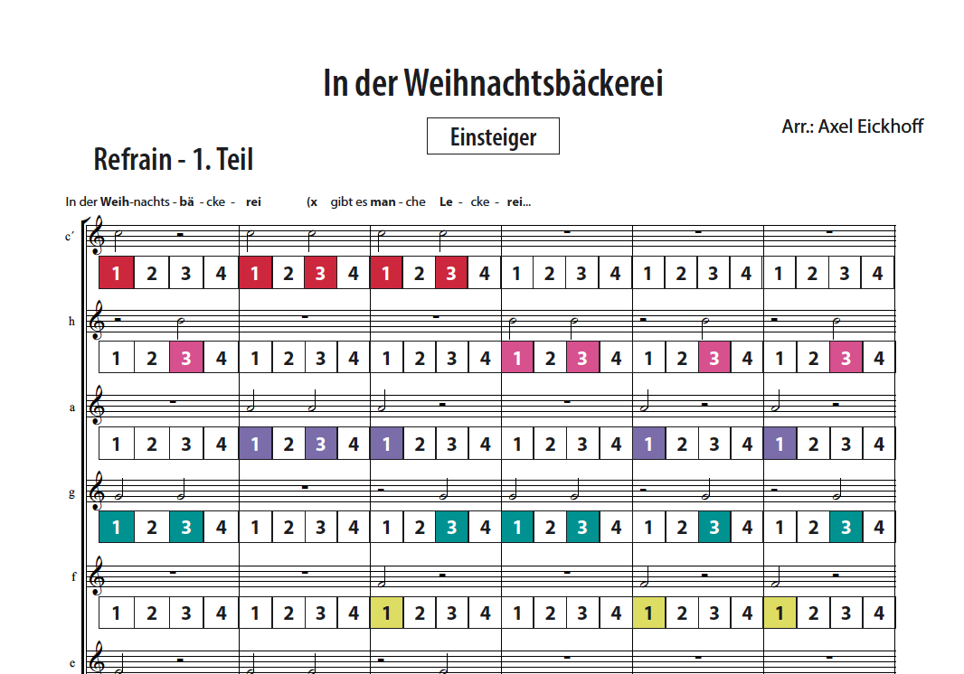 In der Weihnachtsbäckerei - Boomwhackers