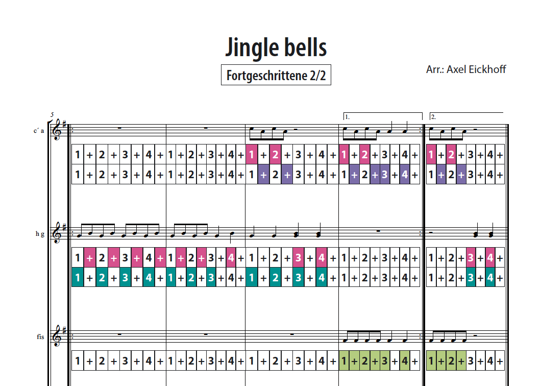 Jingle bells - Boomwhackers