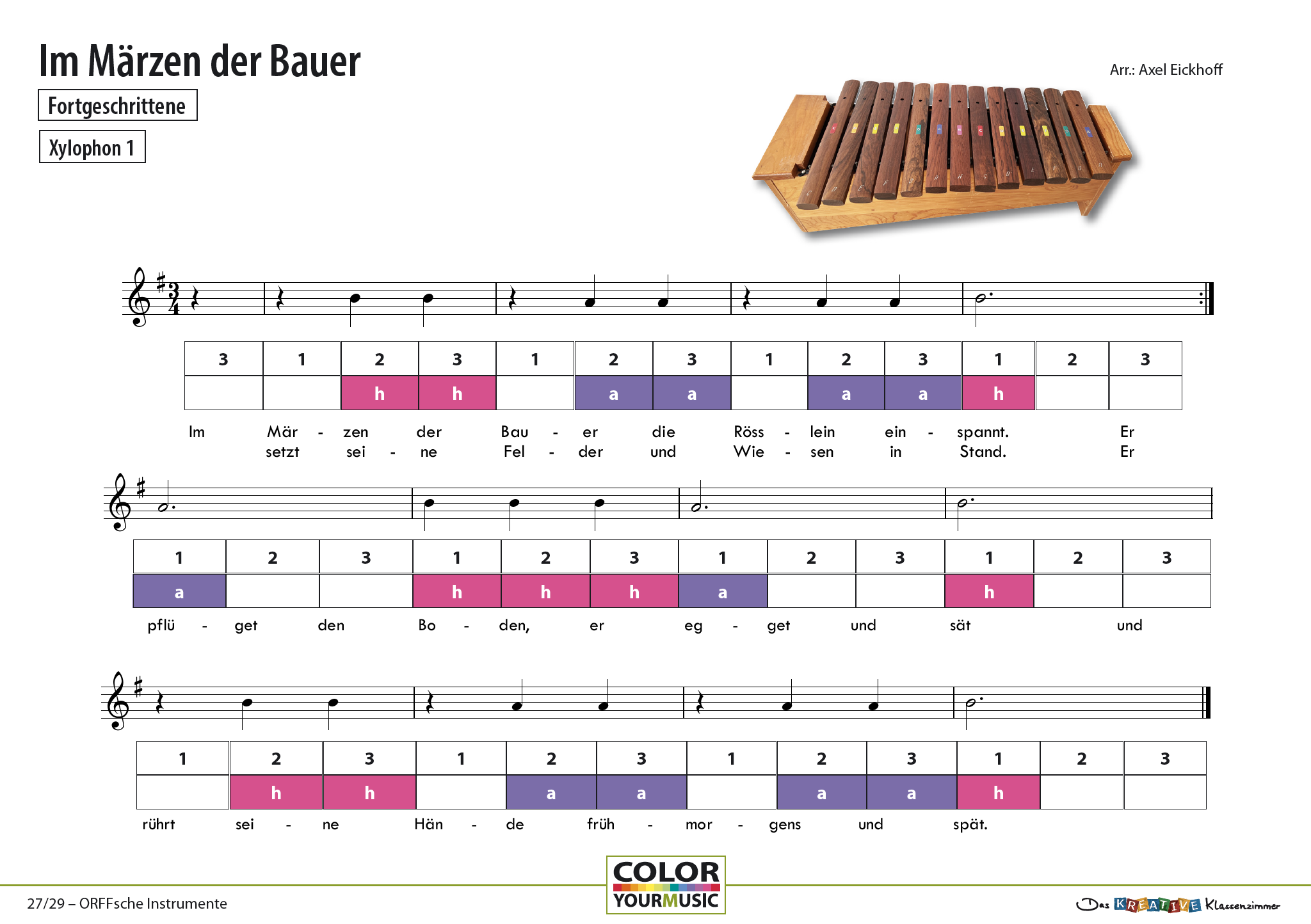 Im Märzen der Bauer - Orff