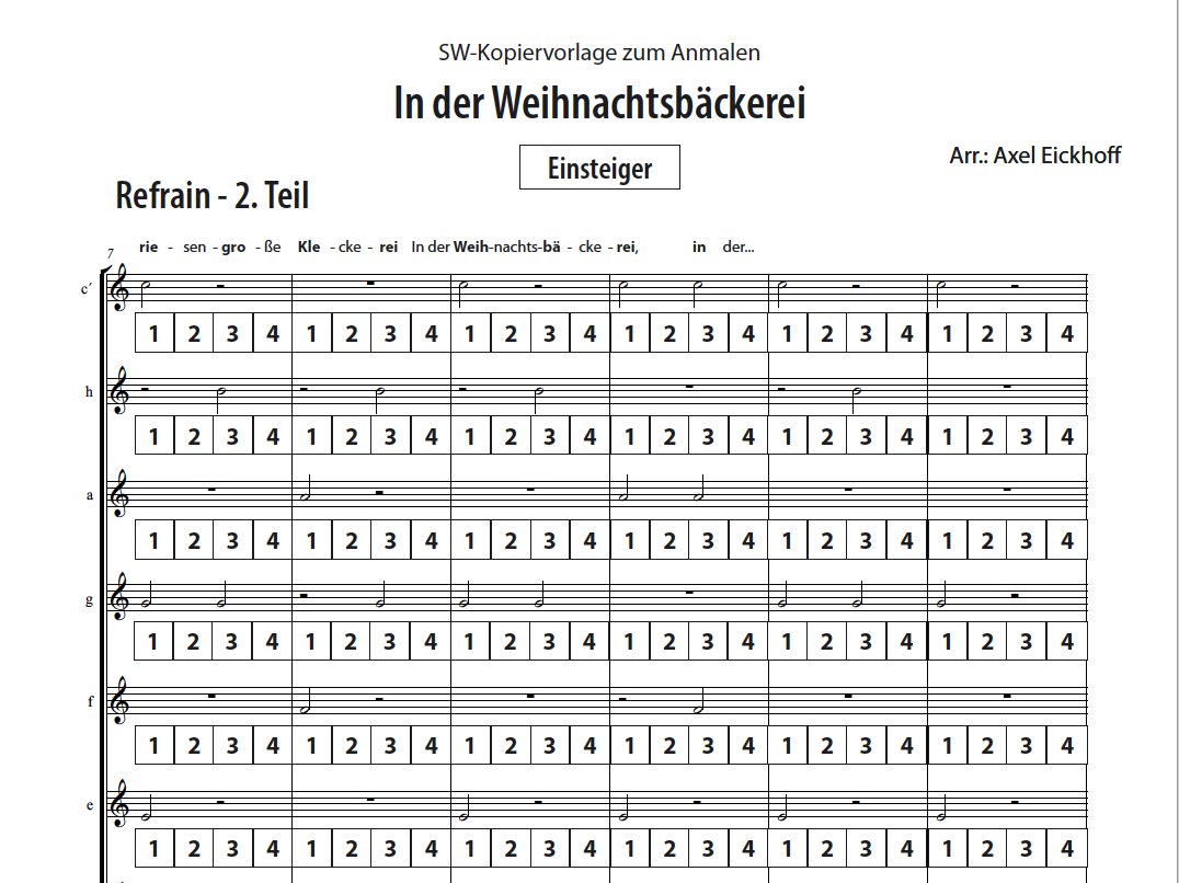 In der Weihnachtsbäckerei - Boomwhackers