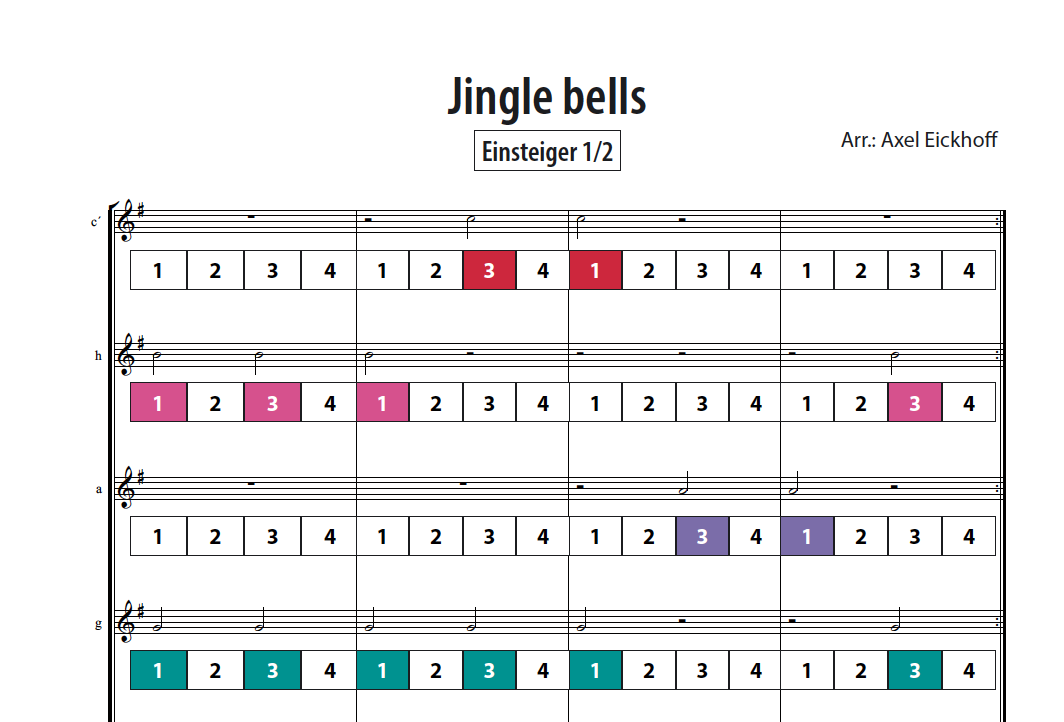 Jingle bells - Boomwhackers