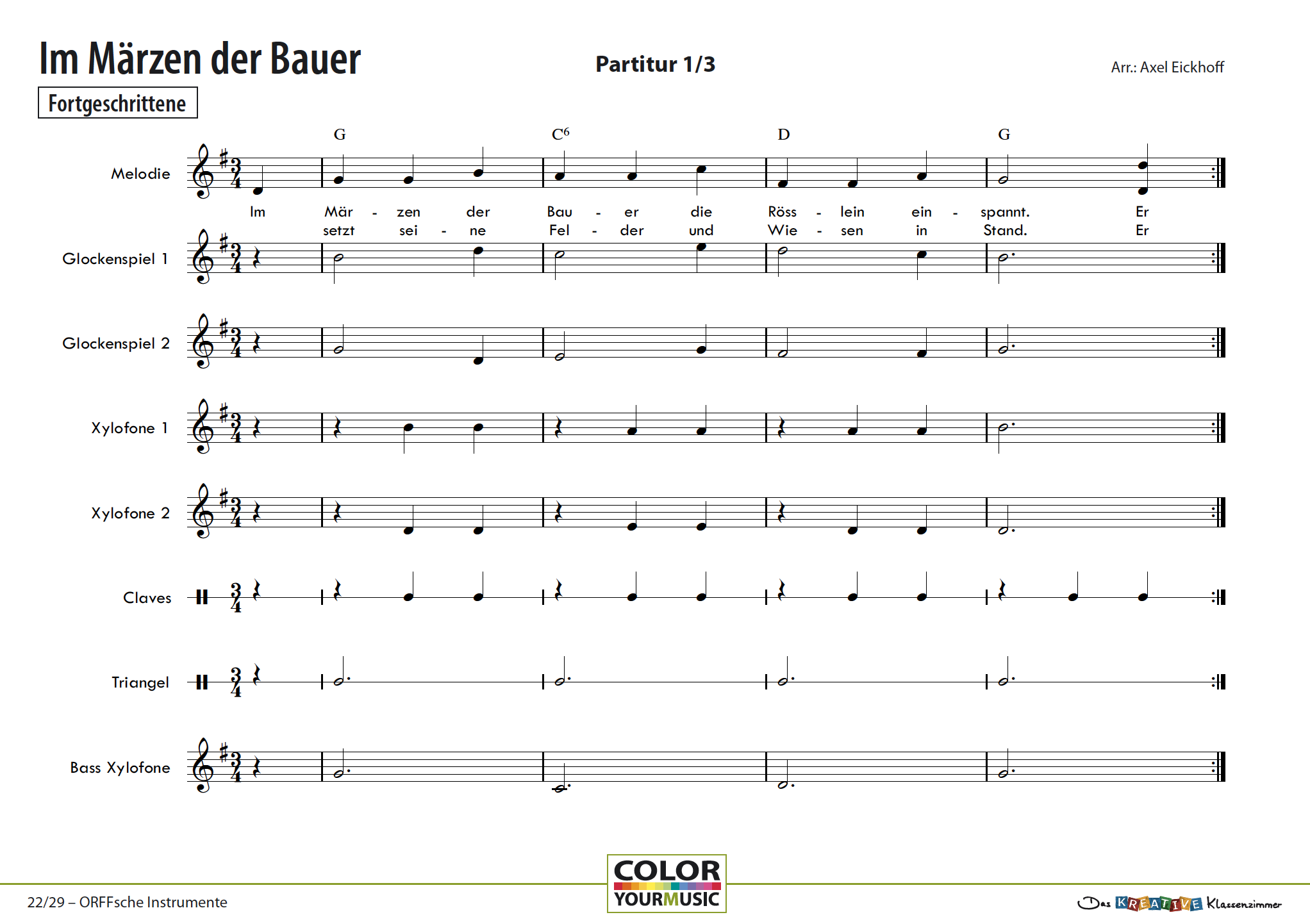 Im Märzen der Bauer - Orff