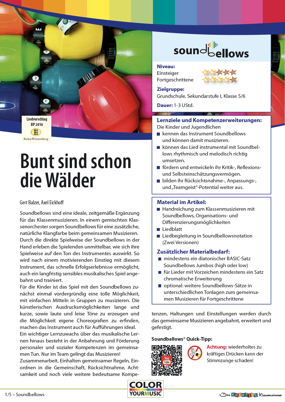 Bunt sind schon die Wälder - Soundbellows