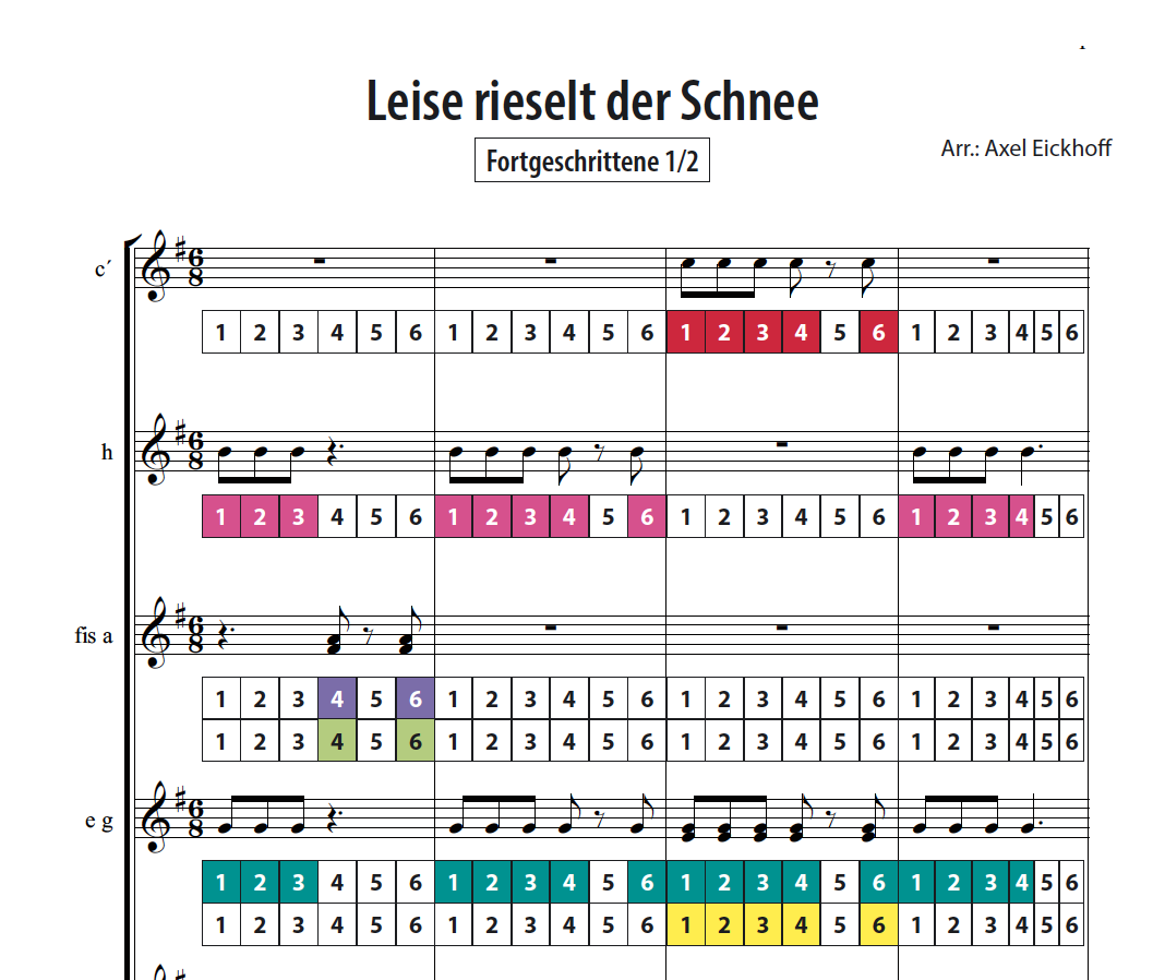 Leise rieselt der Schnee- Boomwhackers